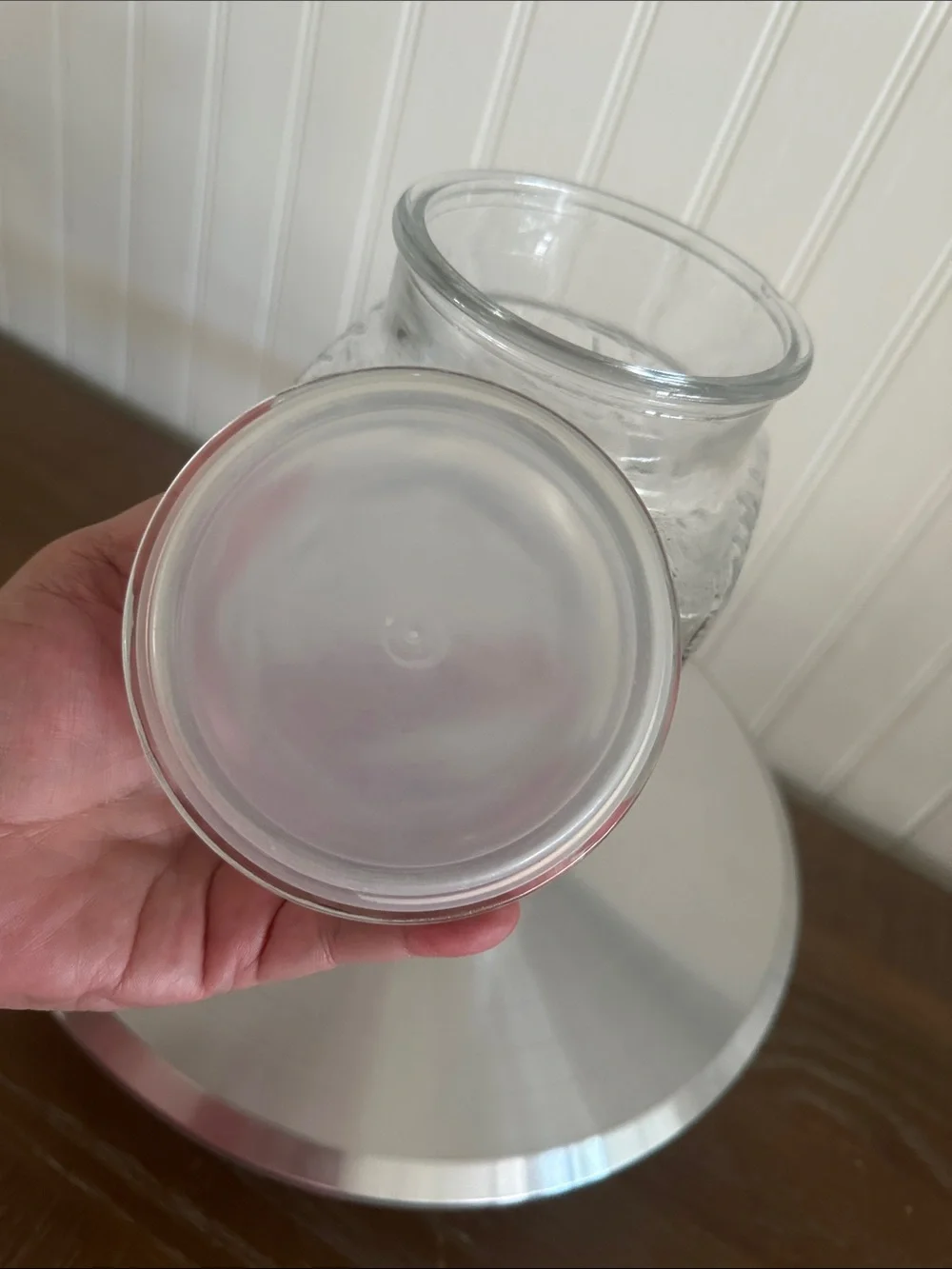 Vintage Princess House Fantasia Collection Glass Canister with Lid